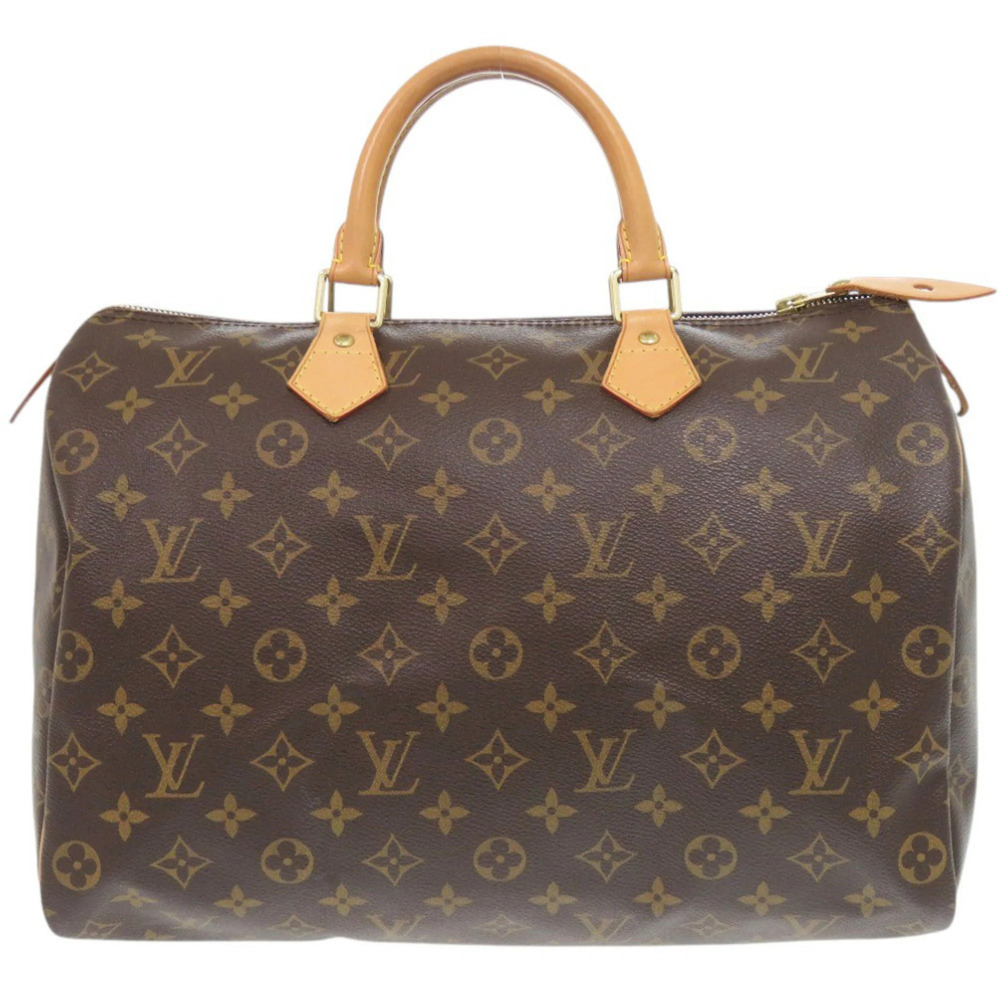 LOUIS VUITTON Brown Monogram Speedy 35 Bag